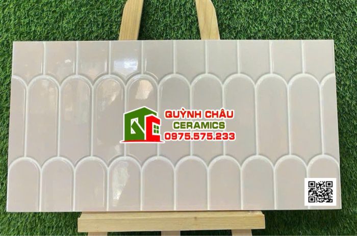 Gạch ấn độ 30x60 hình lông vũ ốp trang trí