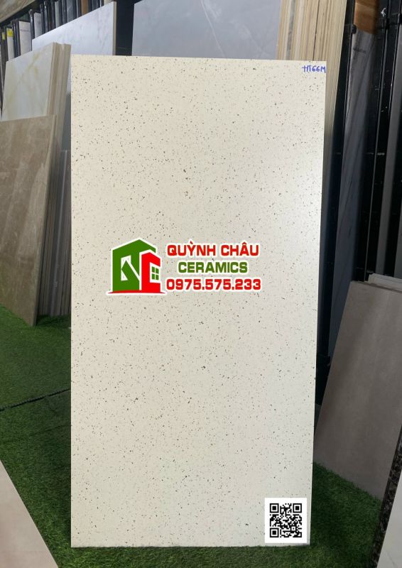Gạch ấn độ 60x120 white bề mặt terrazzo hạt đá chấm ngẫu nhiên