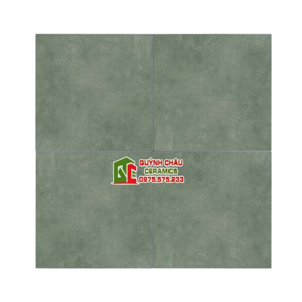 Gạch bông 30x30 giả cổ xanh mờ đơn sắc