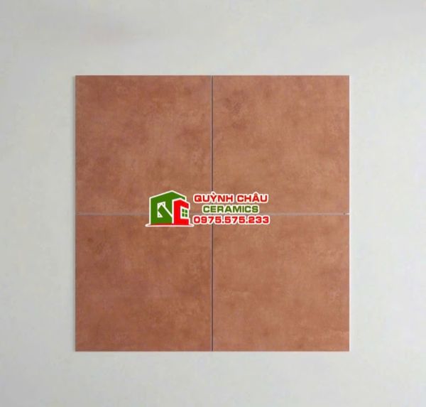 Gạch bông 30x30 màu nâu đỏ giả cổ