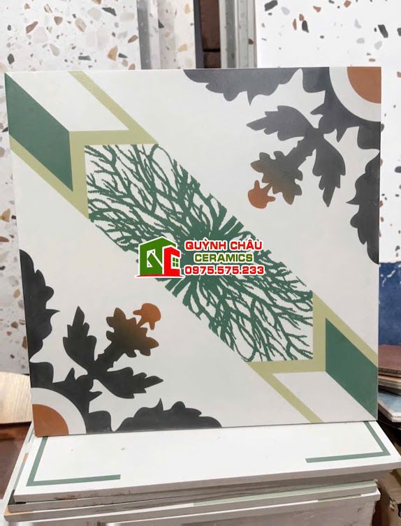 Gạch bông lát nền 30x30 bề mặt mờ hoa văn