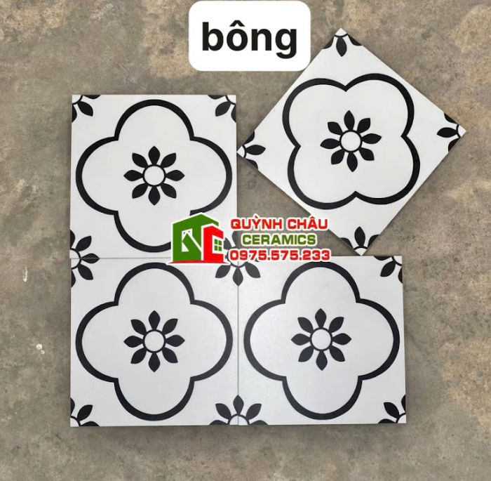Gạch bông lát nền hình hoa mai 30x30 cm