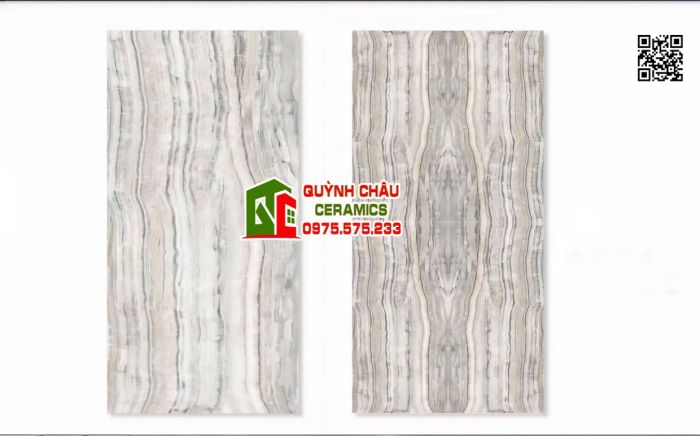 Gạch đá nhân tạo 160x320 vân đối xứng ốp tường