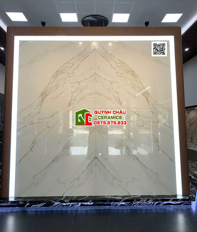 Gạch đá vân đối xứng 160x320 ốp phòng khách