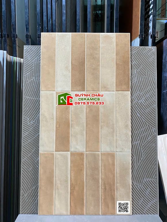 Gạch giả thẻ hiệu ứng màu 40x80 trung quốc