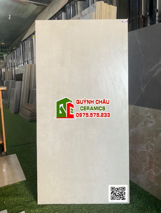 Gạch lát nền ấn độ 60x120 gam màu xi măng xám nhẹ nhạt