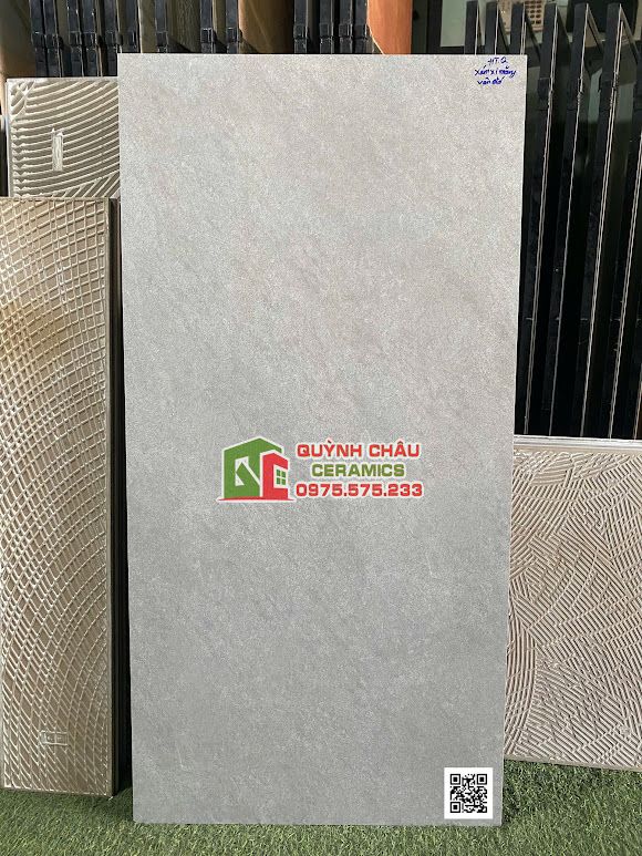 Gạch lát nền CMC 60x120 bề mặt mờ xám xi măng vân đá       