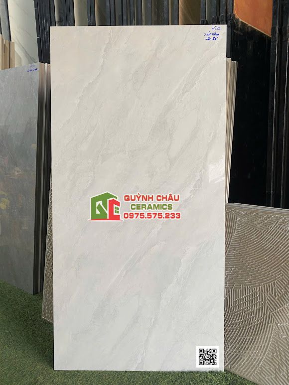 Gạch lát nền CMC 60x120 vân đá xám nhạt bóng kính