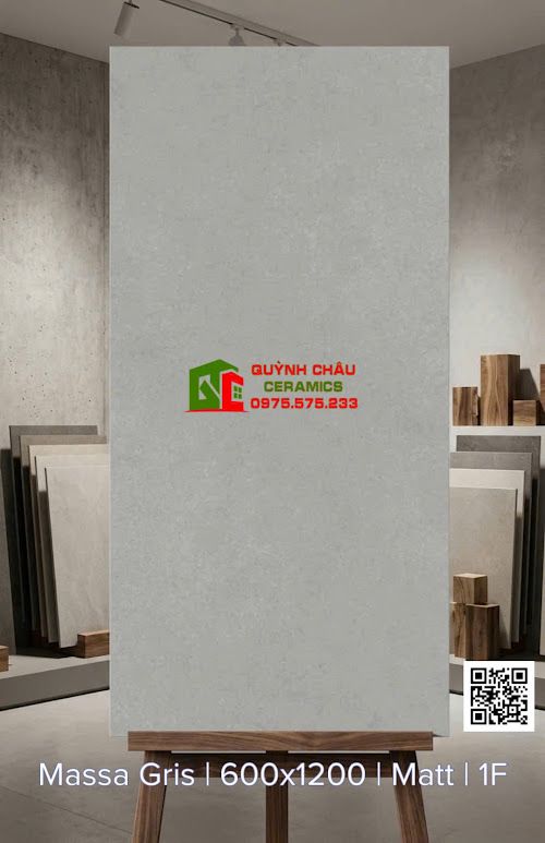 Gạch lát nền đá mờ xám xi măng 60x120cm ấn độ