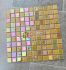Gạch mosaic 25x25 thuỷ tinh màu vàng lấp lánh