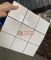 Gạch mosaic vỉ 10x10 thẻ chip màu trắng bóng