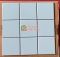 Gạch mosaic vỉ 10x10 thẻ chip trắng mờ