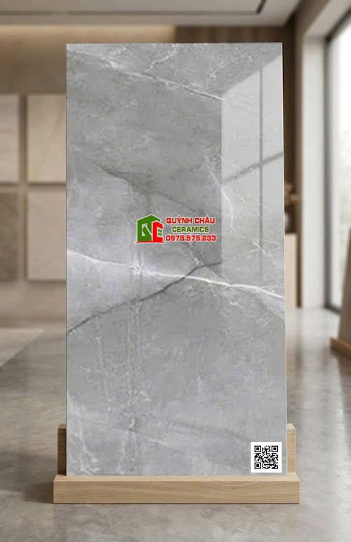 Gạch nhập khẩu ấn độ 60x120 bóng kính vân đá xám