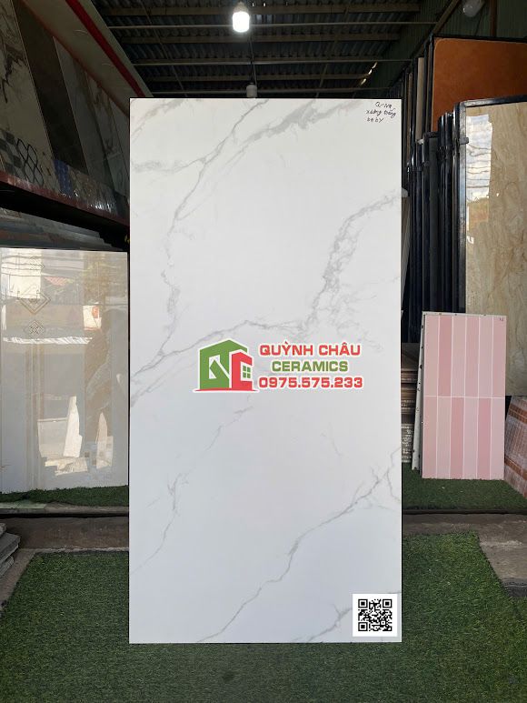 Gạch nhập khẩu xương trắng 60x120 mờ mịn baby skin trắng vân cao cấp