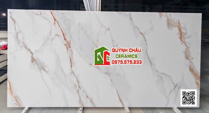 Gạch ốp lát 160x320 đá bóng vân nâu vàng