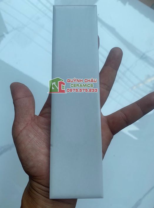 Gạch thẻ ốp tường 5x20 mờ màu ghi xám