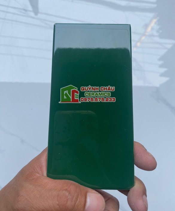 Gạch thẻ ốp tường 75x150 xanh dương bóng