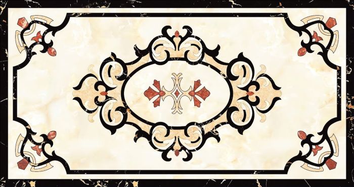 Thảm gạch kim tuyến lát phòng khách cao cấp