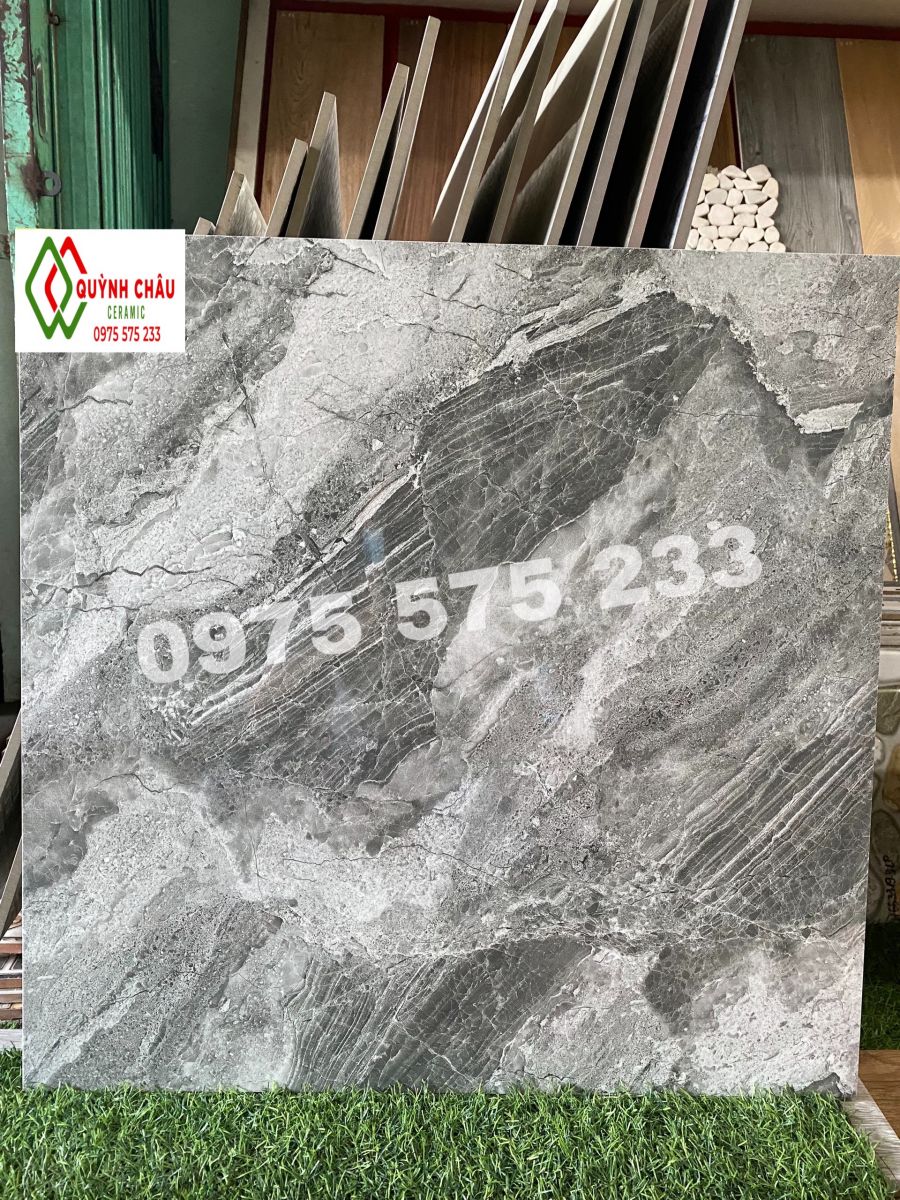 Gạch giả đá 600x600 lát nền bóng kính