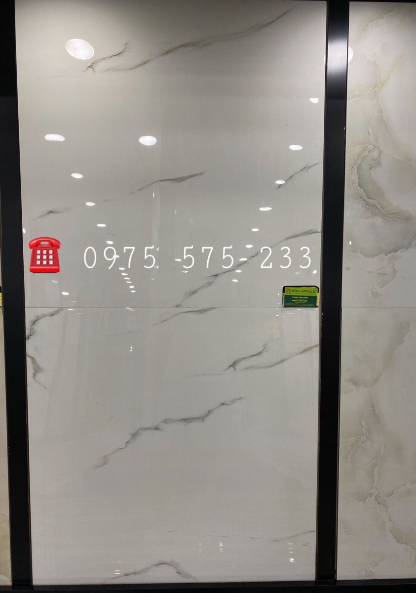 Gạch bóng kiếng 800x800 trắng vân mây ấn độ cao cấp