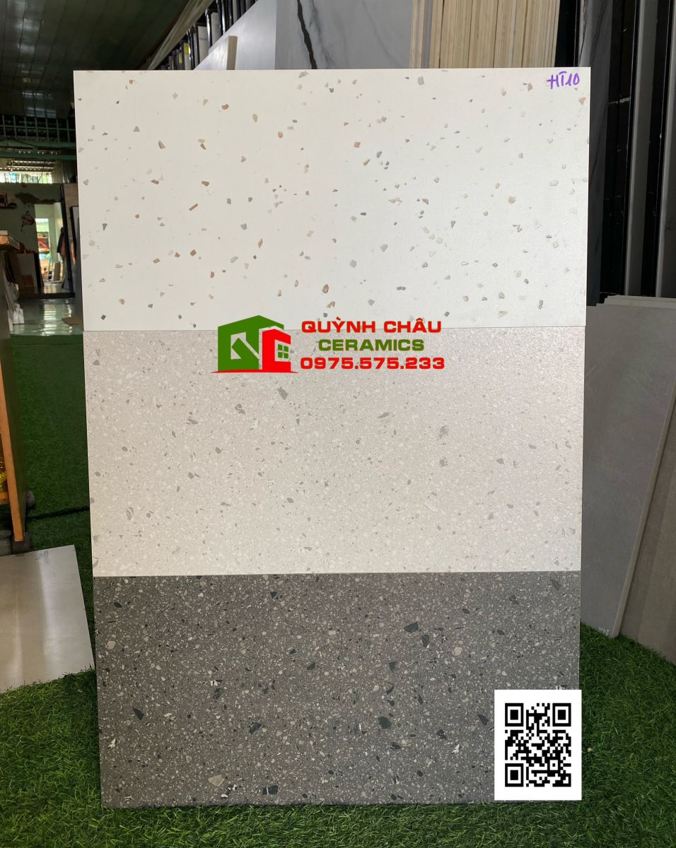 Gạch terrazzo 30x60 đá mờ trang trí