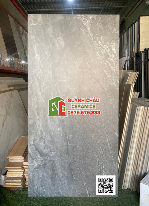 Gạch lát nền apodio 80x160 mờ xám đậm vân đá