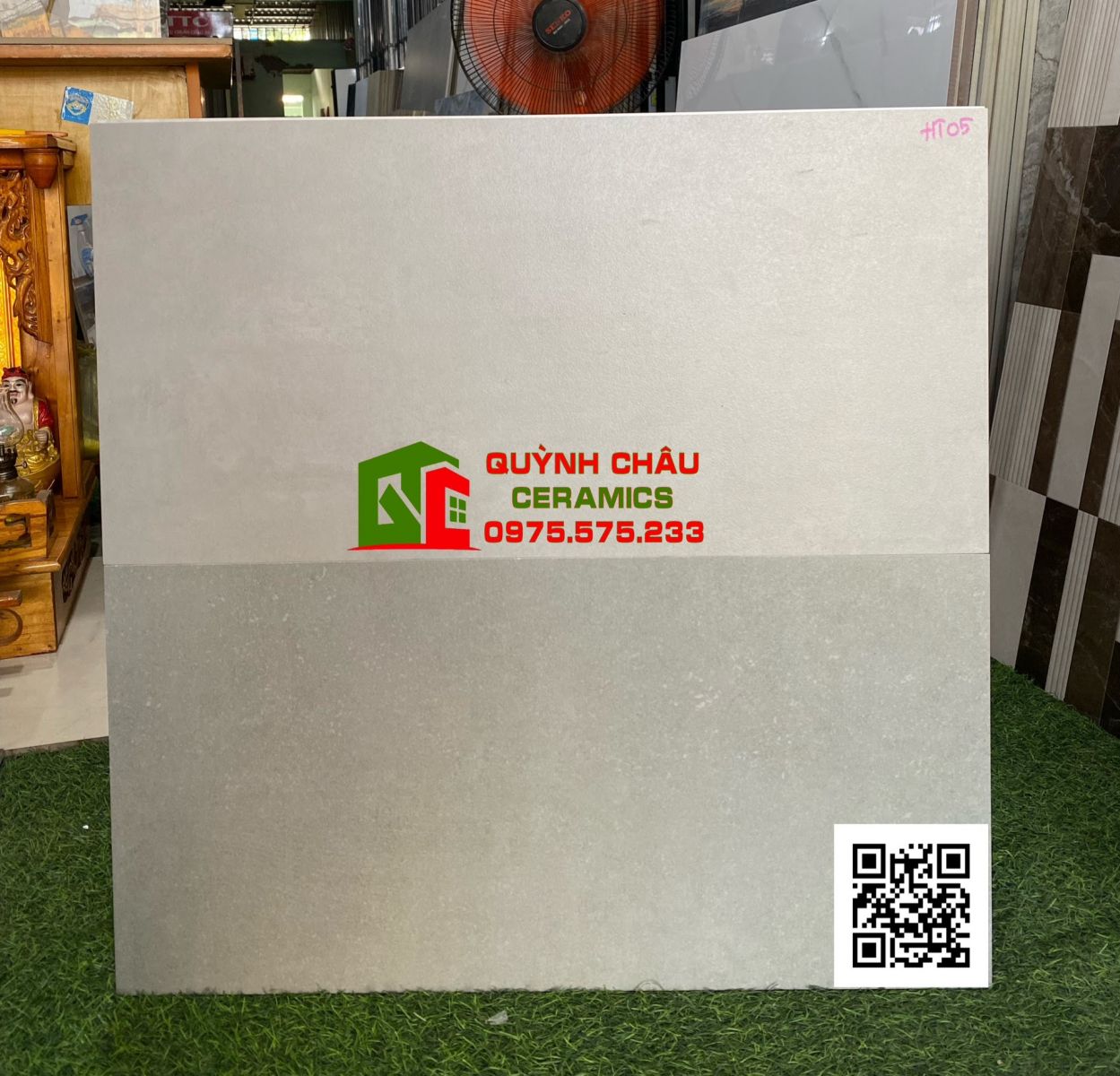 Gạch granite thạch bàn 30x60  mờ xám màu xi măng