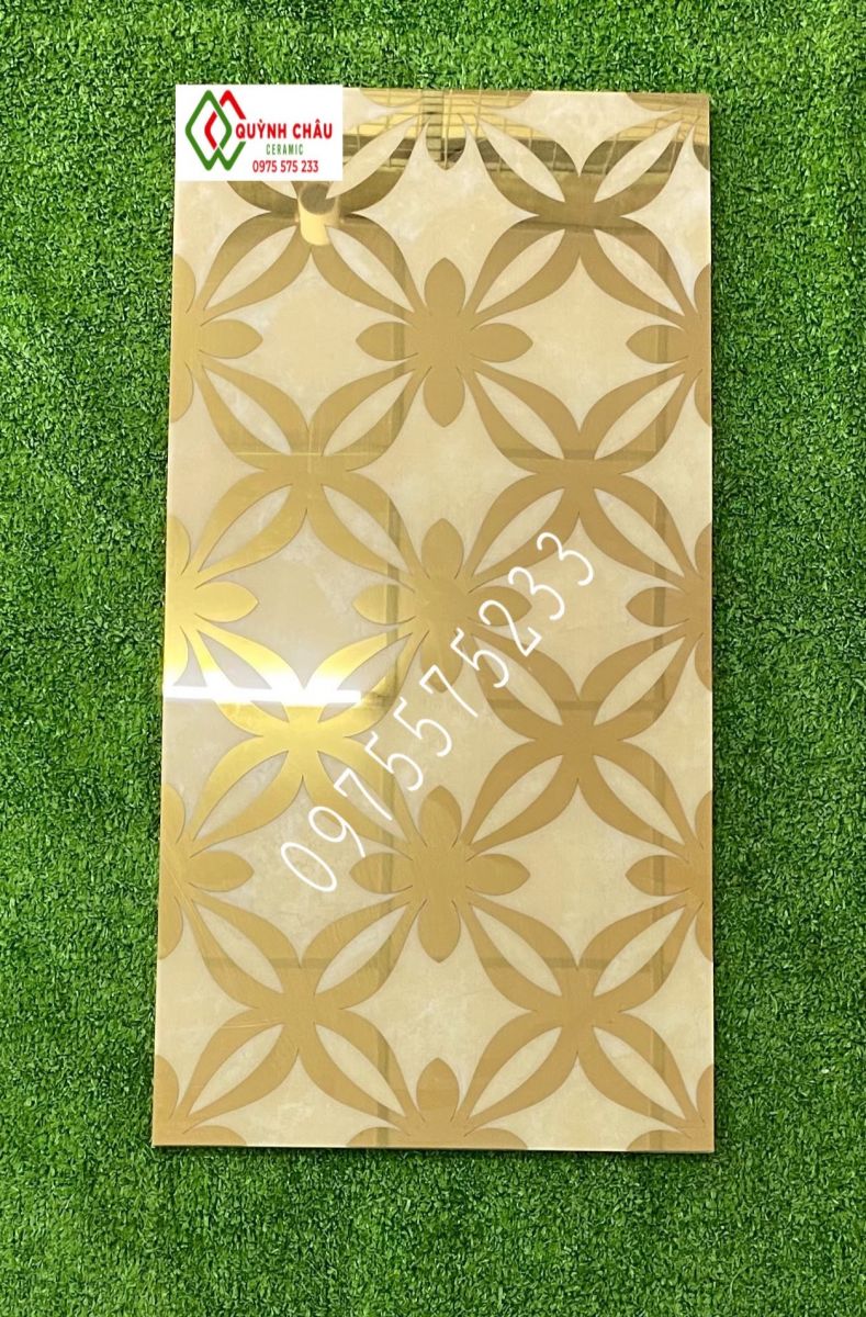 Gạch bóng kiếng 30x60 nhũ vàng bóng kiếng