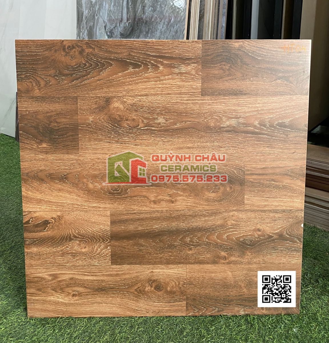 Gạch giả gỗ 600x600 nhám mờ thương hiệu viglacera