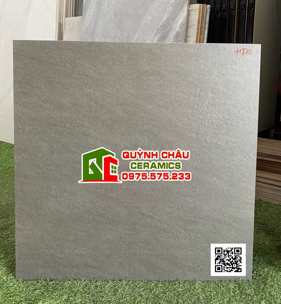 Gạch lót nền 60x60 đá mờ màu lông chuột