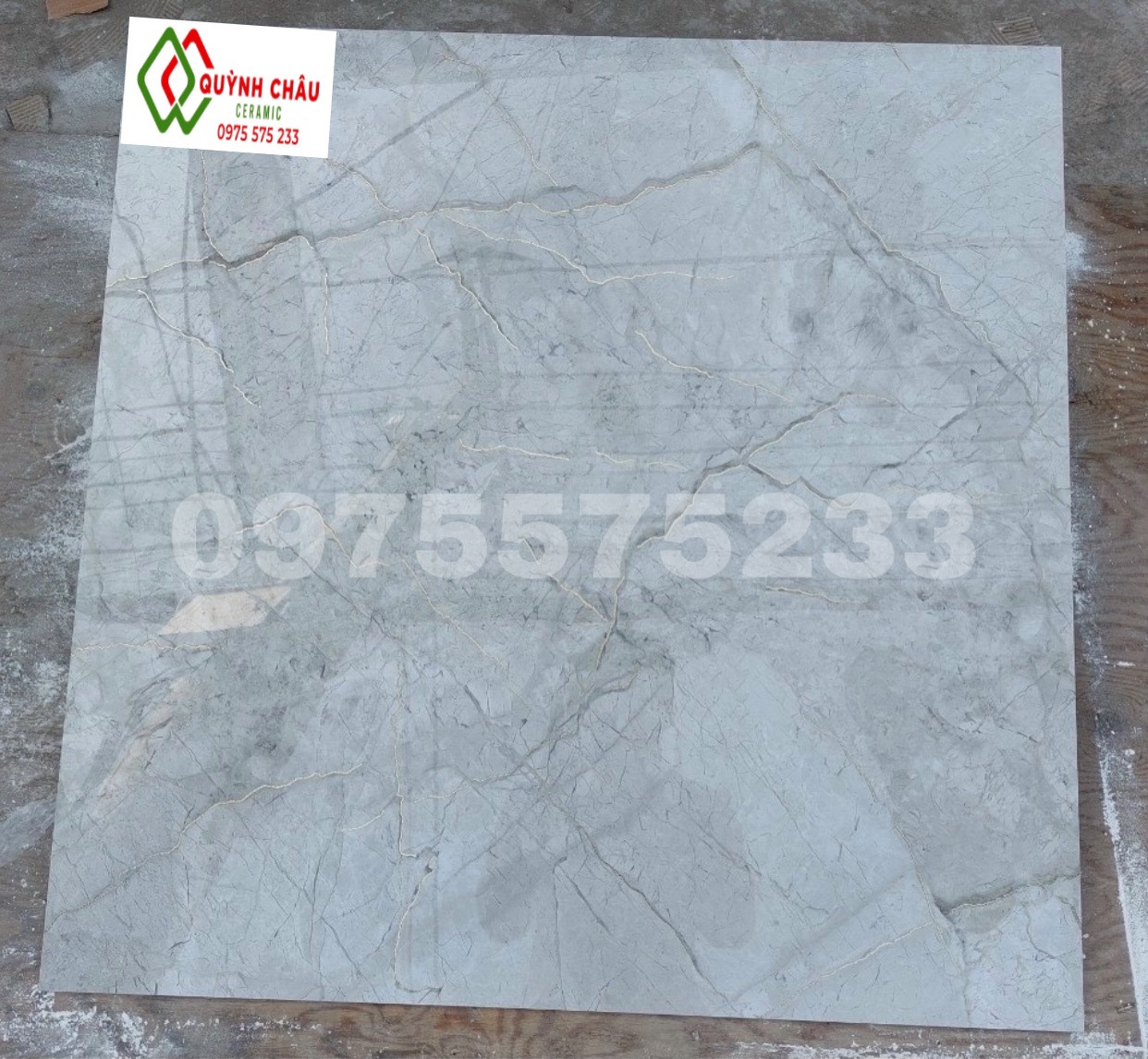 Gạch trung quốc 80x80 khắc kim vân vàng
