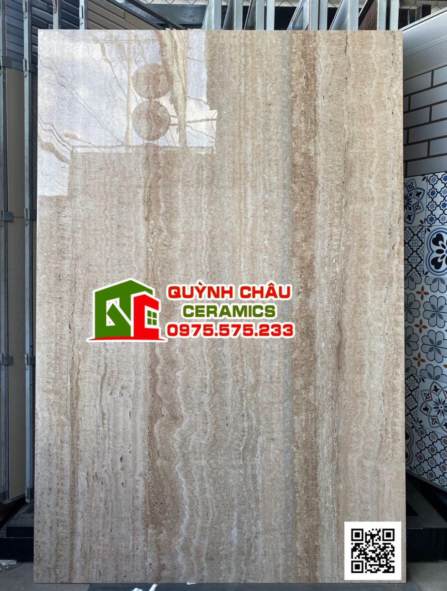 Gạch khổ lớn màu nâu 120x180 bóng kiếng ấn độ