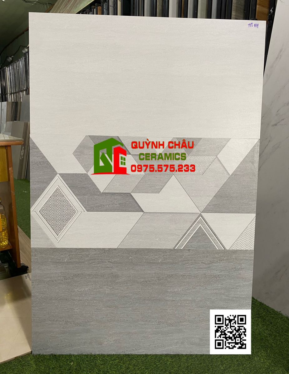 Gạch men mờ CMC 40x80 ốp tường màu xi măng