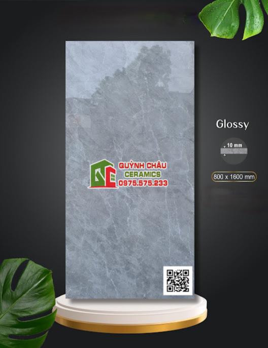 Gạch ốp lát apodio 80x160 màu xám men vi tinh cao cấp
