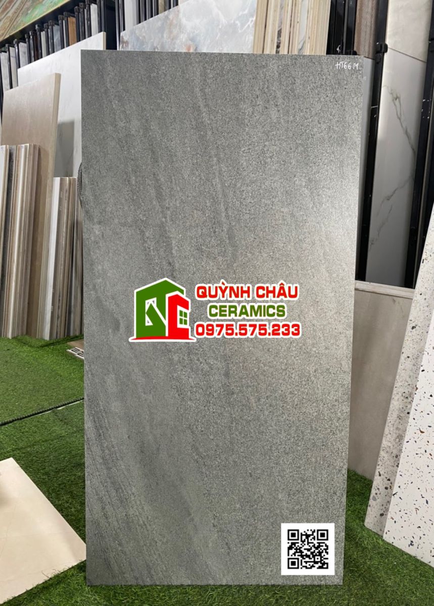Gạch khổ lớn đá đen mờ 600x120 ấn độ cao cấp