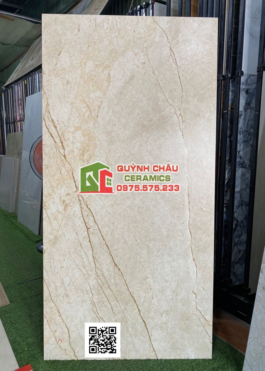 Gạch khổ lớn ấn độ 80x160 men mờ kem 