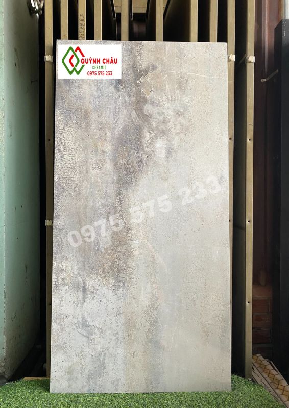 Gạch ốp tường lát nền 60x120 tây ban nha màu xi măng bóng kiếng