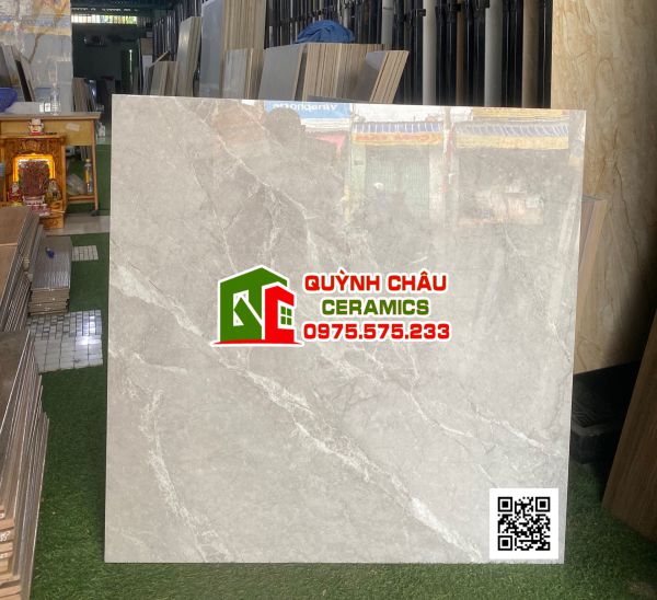 Gạch 100x100 trung quốc màu xám vân đá bóng siêu chống mài mòn Gạch 100x100 trung quốc màu xám vân đá bóng siêu chống mài mòn