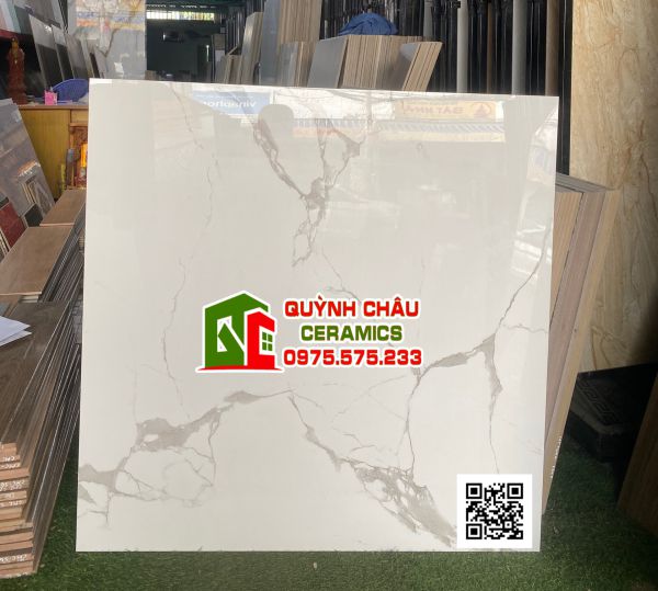 Gạch trung quốc 100x100 trắng xám bóng kiếng chống xước Gạch trung quốc 100x100 trắng xám bóng kiếng chống xước
