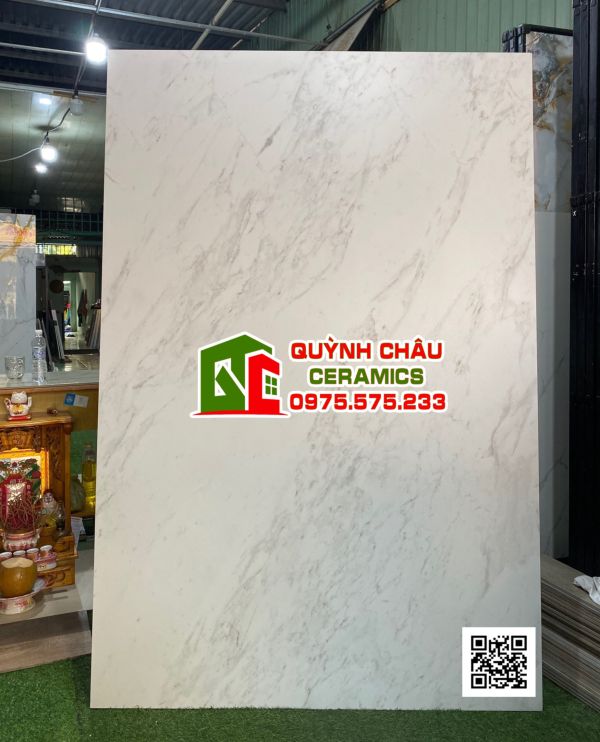 Gạch lát nền ấn độ 120x180 bề mặt mờ trắng vân đá nhẹ marble white Gạch lát nền ấn độ 120x180 bề mặt mờ trắng vân đá nhẹ marble white