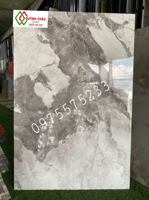 Gạch lát nền 80x120 vân đá trắng xám sang trọng đẹp Gạch lát nền 80x120 vân đá trắng xám sang trọng đẹp