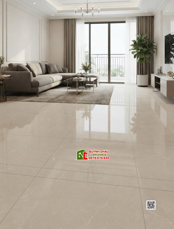 Gạch lát nền ấn độ 120x180 xám nhạt bóng kiếng