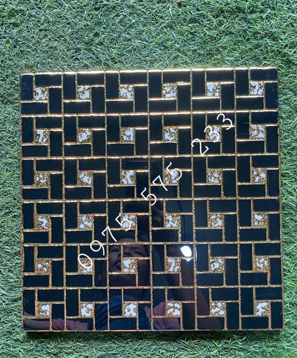 Gạch ốp lát 30x30 đen nhũ mạ vàng khắc kim đẹp Gạch ốp lát 30x30 đen nhũ mạ vàng khắc kim đẹp