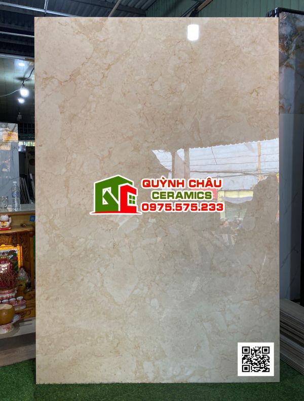 Gạch ốp lát 120 x180 màu vàng kem vân đá Mafil Beige siêu bóng nhập khẩu ấn độ Gạch ốp lát 120 x180 màu vàng kem vân đá Mafil Beige siêu bóng nhập khẩu ấn độ