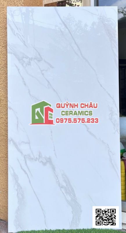 Gạch cao cấp trung quốc 90x180 trắng vân khói chống trầy xước Gạch cao cấp trung quốc 90x180 trắng vân khói chống trầy xước