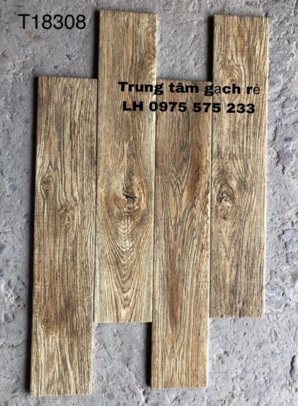 Gạch giả gỗ lát nền 15x80 cao cấp 18308HV