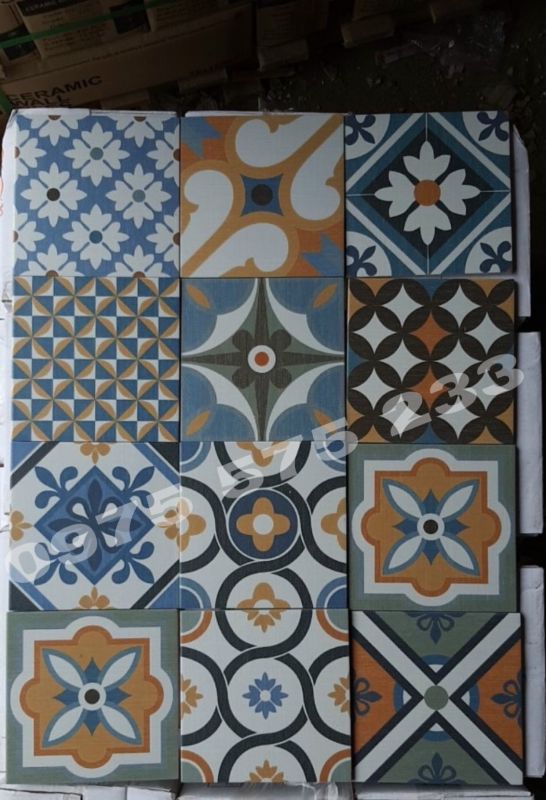 Gạch bông 20x20 mix hoa văn lộn xộn