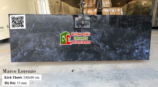 Đá ấn độ khổ lớn 80x240 màu xanh đen siêu đẹp bóng kiếng Đá ấn độ khổ lớn 80x240 màu xanh đen siêu đẹp bóng kiếng