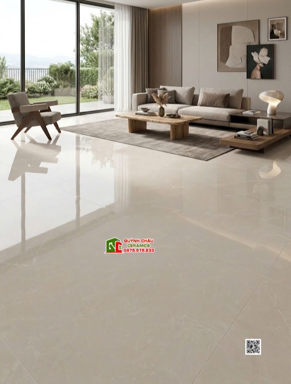 Gạch lát nền ấn độ 120x180 xám nhạt bóng kiếng