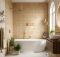 Gạch bông 40x40 cổ điển trang trí decor họa tiết màu đất nung nhạt
